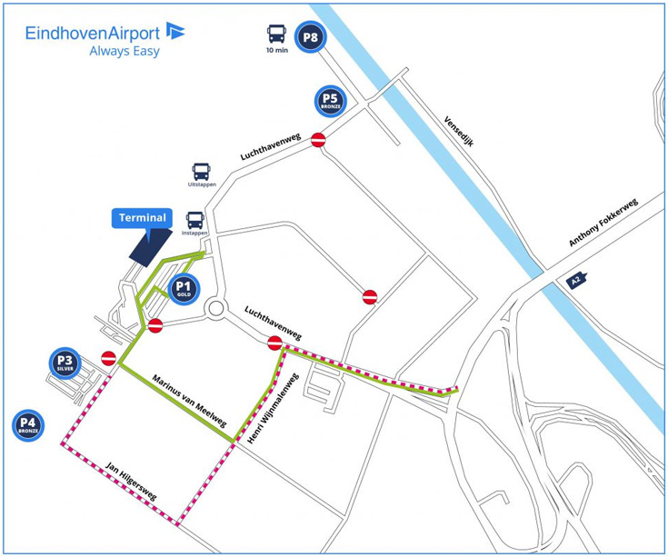 Parkeren Eindhoven Airport P22 Voorheen P200 blog.tix.nl